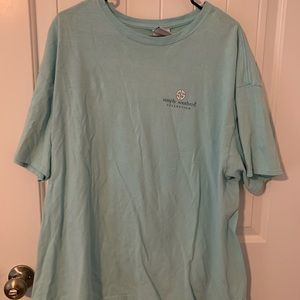 Beach Hair, Don’t Care Blue XXL Simply Southern T-Shirt